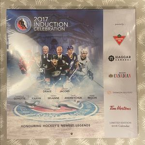 Hockey Hall of Fame - 2017 Induction Ceremony 2018 Calendar (Sealed)
